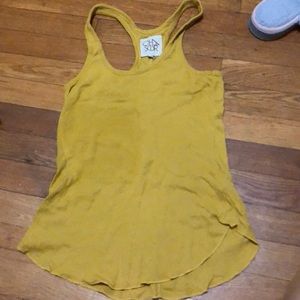chaser tank mustard color size XS